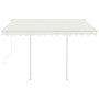Automatische ausfahrbare Markise mit cremefarbenen Pfosten, 3,5x2,5 m. von vidaXL, Markisen - Ref: Foro24-3069927, Preis: 426...