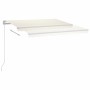 Toldo retráctil automático con postes crema 3,5x2,5 m by vidaXL, Awnings - Ref: Foro24-3069927, Price: 426,49 €, Discount: %