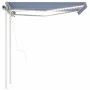 Automatisches Markisentuch mit Wind-LED-Sensor in Blau und Weiß, 3,5x2,5 m. von vidaXL, Markisen - Ref: Foro24-3069931, Preis...