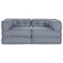 Pouffes Modulares 2 pcs Tela Gris von , Kissen für Stühle und Sofas - Ref: Foro24-3315091, Preis: 276,94 €, Rabatt: %