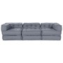 Sofá modular de 3 plazas convertible en tela gris von , Kissen für Stühle und Sofas - Ref: Foro24-3315092, Preis: 402,75 €, R...
