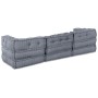Sofá modular de 3 plazas convertible en tela gris von , Kissen für Stühle und Sofas - Ref: Foro24-3315092, Preis: 402,75 €, R...