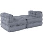 Sofá Modular Transformable de 4 Plazas en Tela Gris von , Kissen für Stühle und Sofas - Ref: Foro24-3315093, Preis: 518,98 €,...