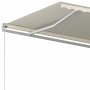 Automatische ausfahrbare Markise mit cremefarbenen Pfosten, 3,5x2,5 m. von vidaXL, Markisen - Ref: Foro24-3069927, Preis: 426...