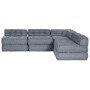 Sofá Modular Transformable de 4 Plazas en Tela Gris