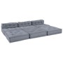 Sofá Modular Convertible de 4 Plazas en Tela Gris by , Cushions for chairs and sofas - Ref: Foro24-3315094, Price: 500,23 €, ...
