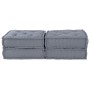 Pouffe Modular Sofá de 2 Plazas Convertible en Tela Gris von , Kissen für Stühle und Sofas - Ref: Foro24-3315095, Preis: 227,...