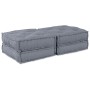 Pouffe Modular Sofá de 2 Plazas Convertible en Tela Gris von , Kissen für Stühle und Sofas - Ref: Foro24-3315095, Preis: 227,...