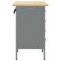 Gabinete de trabajo 2 piezas Negro y Gris de Madera y Acero by , Work tables - Ref: Foro24-3321362, Price: 294,37 €, Discount: %