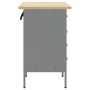 Juego de Muebles de Trabajo de 2 Piezas en Rojo y Gris, Hecho de Madera y Acero by , Work tables - Ref: Foro24-3321365, Price...