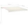 Toldo retráctil automático con postes crema 3,5x2,5 m by vidaXL, Awnings - Ref: Foro24-3069927, Price: 426,49 €, Discount: %