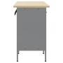 Gabinete de Trabajo 3 piezas Rojo y Gris de Madera y Acero de , Mesas de trabajo - Ref: Foro24-3321367, Precio: 400,34 €, Des...