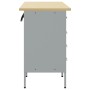 Juego de Gabinetes de Trabajo de 3 Piezas Rojo y Gris de Madera Engineered y Acero by , Work tables - Ref: Foro24-3321373, Pr...