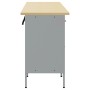 Conjunto de Armario de Trabajo de 4 Piezas Negro y Gris de Madera de Ingeniería y Acero by , Work tables - Ref: Foro24-332138...