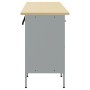 Set de armarios de trabajo de 4 piezas en rojo y gris, hechos de madera y acero von , Arbeitstische - Ref: Foro24-3321387, Pr...