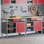 Set de Banco de Trabajo de 2 Piezas de Rojo Acero de , Mesas de trabajo - Ref: Foro24-3321389, Precio: 359,45 €, Descuento: %