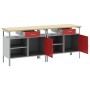 Set de Banco de Trabajo de 2 Piezas de Rojo Acero de , Mesas de trabajo - Ref: Foro24-3321389, Precio: 359,45 €, Descuento: %