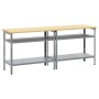 Conjunto de Banco de Trabajo de 2 Piezas , Acero Gris de , Mesas de trabajo - Ref: Foro24-3321390, Precio: 202,98 €, Descuent...