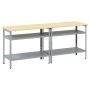 Conjunto de Banco de Trabajo de 2 Piezas , Acero Gris de , Mesas de trabajo - Ref: Foro24-3321390, Precio: 202,98 €, Descuent...