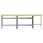 Conjunto de Banco de Trabajo de 3 Piezas Gris Acero de , Mesas de trabajo - Ref: Foro24-3321391, Precio: 259,19 €, Descuento: %