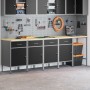 Juego de gabinete de trabajo y mesa de esquina de 5 piezas Negro Madera by , Work tables - Ref: Foro24-3321392, Price: 645,26...