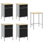 Juego de gabinete de trabajo y mesa de esquina de 5 piezas Negro Madera by , Work tables - Ref: Foro24-3321392, Price: 645,26...