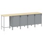 Juego de gabinete de trabajo y mesa de esquina de 5 piezas Negro Madera by , Work tables - Ref: Foro24-3321392, Price: 645,26...