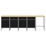 Juego de gabinete de trabajo y mesa de esquina de 5 piezas Negro Madera by , Work tables - Ref: Foro24-3321392, Price: 645,26...