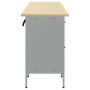 Set de cabina de trabajo y mesa de esquina de 5 piezas en madera roja de , Mesas de trabajo - Ref: Foro24-3321393, Precio: 59...
