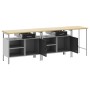 Conjunto de Banco de Trabajo de 3 Piezas en Acero Rojo by , Work tables - Ref: Foro24-3321396, Price: 431,35 €, Discount: %
