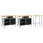 Conjunto de Banco de Trabajo de 3 Piezas en Acero Rojo by , Work tables - Ref: Foro24-3321396, Price: 431,35 €, Discount: %