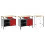 Set de Banco de Trabajo de 3 Piezas Acero Negro de , Mesas de trabajo - Ref: Foro24-3321397, Precio: 431,56 €, Descuento: %