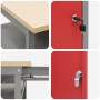 Set de Banco de Trabajo de 3 Piezas Acero Negro de , Mesas de trabajo - Ref: Foro24-3321397, Precio: 431,56 €, Descuento: %