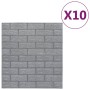 Papel pintado autoadhesivo ladrillos 3D 10 unidades antracita de vidaXL, Papel pintado - Ref: Foro24-150721, Precio: 44,70 €,...