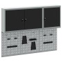 Set de Armario de Herramientas y Panel de Clavos de 5 Piezas Montado en la Pared Negro Metal by , Tool Organization and Stora...