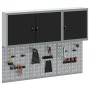Set de Armario de Herramientas y Panel de Clavos de 5 Piezas Montado en la Pared Negro Metal by , Tool Organization and Stora...