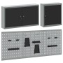 Set de Armario de Herramientas y Panel de Clavos de 5 Piezas Montado en la Pared Negro Metal by , Tool Organization and Stora...