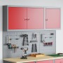 Set de Cabinet de Herramientas y Panel de Clavos de 5 Piezas Montado en la Pared Rojo de Metal von , Werkzeugorganisation und...