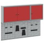 Set de Cabinet de Herramientas y Panel de Clavos de 5 Piezas Montado en la Pared Rojo de Metal von , Werkzeugorganisation und...