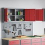 Set de Cabinet de Herramientas y Panel de Clavos de 5 Piezas Montado en la Pared Rojo de Metal von , Werkzeugorganisation und...