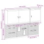 Set de Cabinet de Herramientas y Panel de Clavos de 5 Piezas Montado en la Pared Rojo de Metal von , Werkzeugorganisation und...