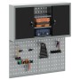 Set de Gabinete y Tablero de Herramientas de 3 Piezas Montado en la Pared Metal Negro de , Organización y almacenamiento de h...