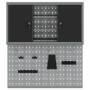 Set de Gabinete y Tablero de Herramientas de 3 Piezas Montado en la Pared Metal Negro de , Organización y almacenamiento de h...