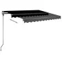 Manuell ausziehbare Fußmarkise Anthrazitgrau 350x250 cm von vidaXL, Markisen - Ref: Foro24-3069719, Preis: 355,92 €, Rabatt: %