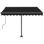 Manuell ausziehbare Fußmarkise Anthrazitgrau 350x250 cm von vidaXL, Markisen - Ref: Foro24-3069719, Preis: 355,92 €, Rabatt: %