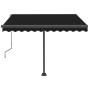 Manuell ausziehbare Fußmarkise Anthrazitgrau 350x250 cm von vidaXL, Markisen - Ref: Foro24-3069719, Preis: 338,13 €, Rabatt: %