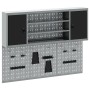 Conjunto de Gabinete de Herramientas y Panel de Perforaciones de 6 Piezas de Montado en la Pared Negro Metal von , Werkzeugor...