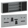 Conjunto de Gabinete de Herramientas y Panel de Perforaciones de 6 Piezas de Montado en la Pared Negro Metal von , Werkzeugor...