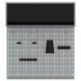 Juego de Gabinete de Herramientas de 3 Piezas y Panel Perforado Montado en la Pared de Metal Negro de , Organización y almace...
