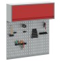 Conjunto de Gabinete de Herramientas y Tablero de Clavijas de 3 Piezas Montado en la Pared Rojo de Metal by , Tool Organizati...
